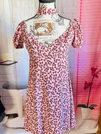 Alexis Pink Floral Print Midi Dress