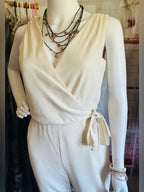 1.STATE Sleeveless Wrap Front Soft Twill Jumpsuit