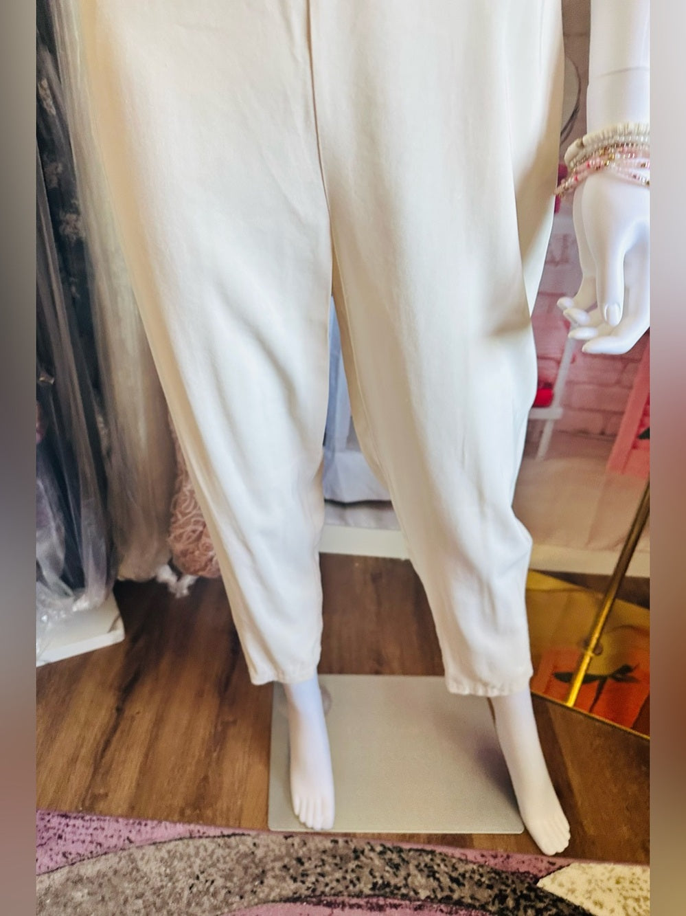 1.STATE Sleeveless Wrap Front Soft Twill Jumpsuit