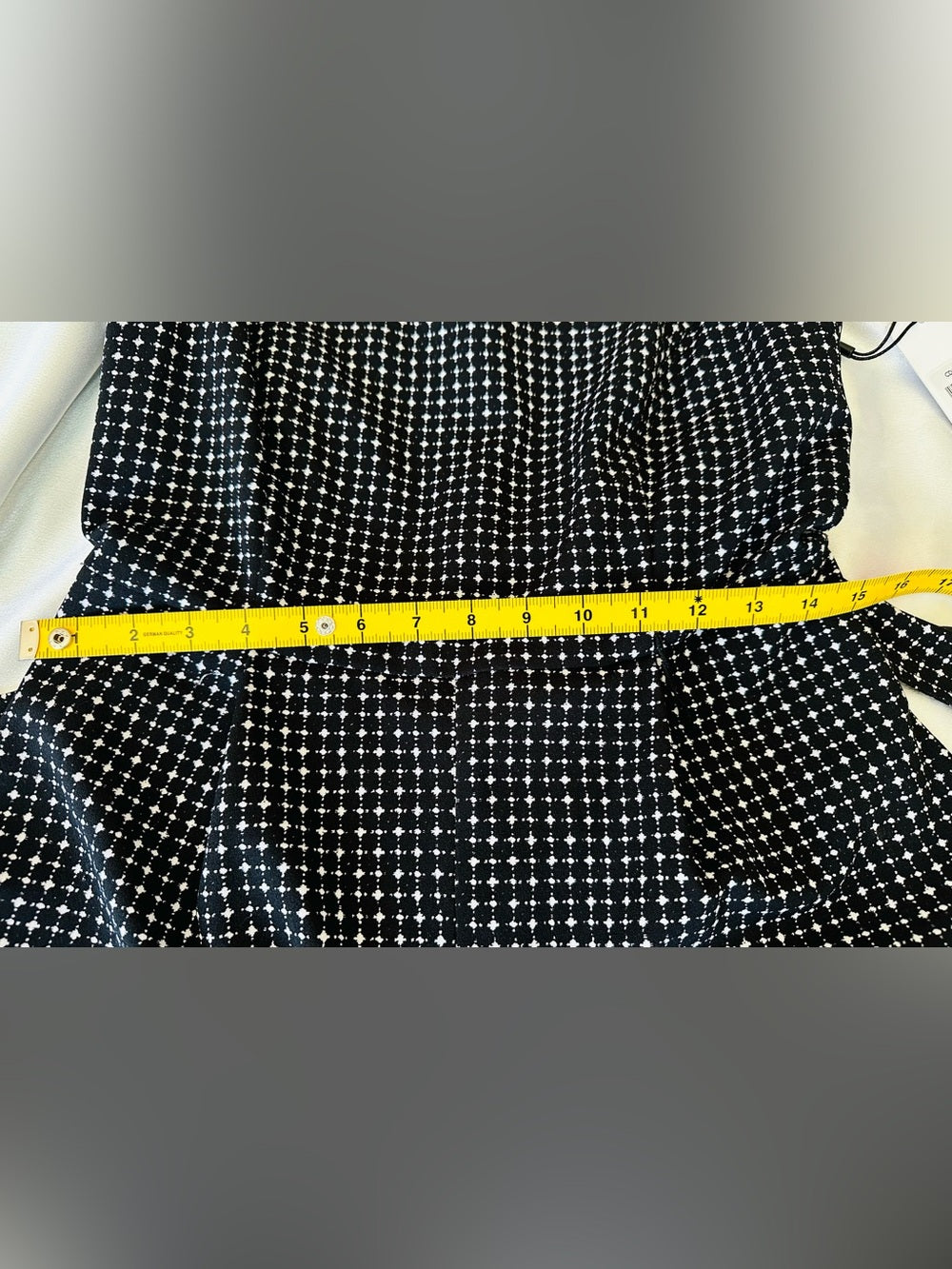 Calvin Klein Wide Leg Belted Geometric Print Jumpsuit