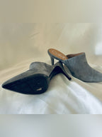Calvin Klein Grecia Suede Mule Heels