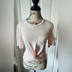 Light Pink Knotted Tee