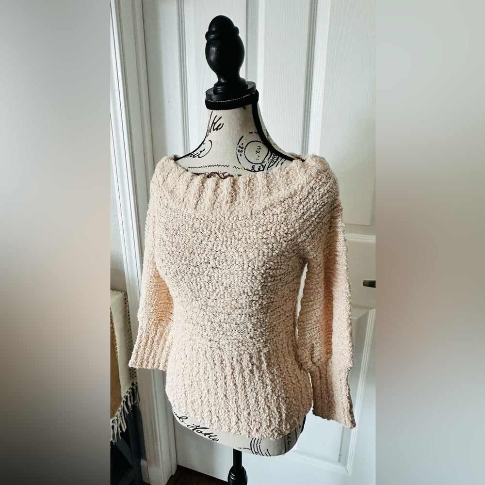 Off-the-Shoulder Knit Sweater Top