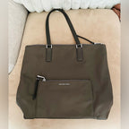 Michael Kors Sage Gray Nylon Tote Bag + COA