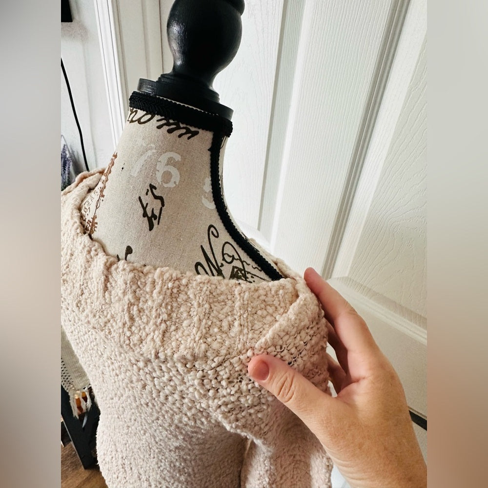 Off-the-Shoulder Knit Sweater Top