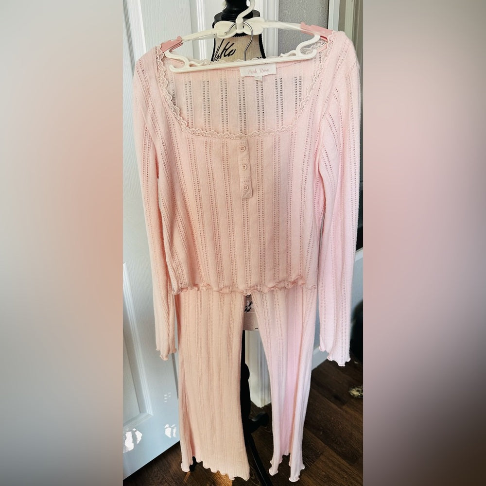 Women’s Pajama Lounge 2 Piece Set by Pink Rose