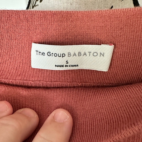 Babaton Terracotta Pencil Skirt