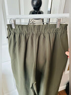 lululemon athletica Olive Green Tie-Waist Wide-Leg Pants