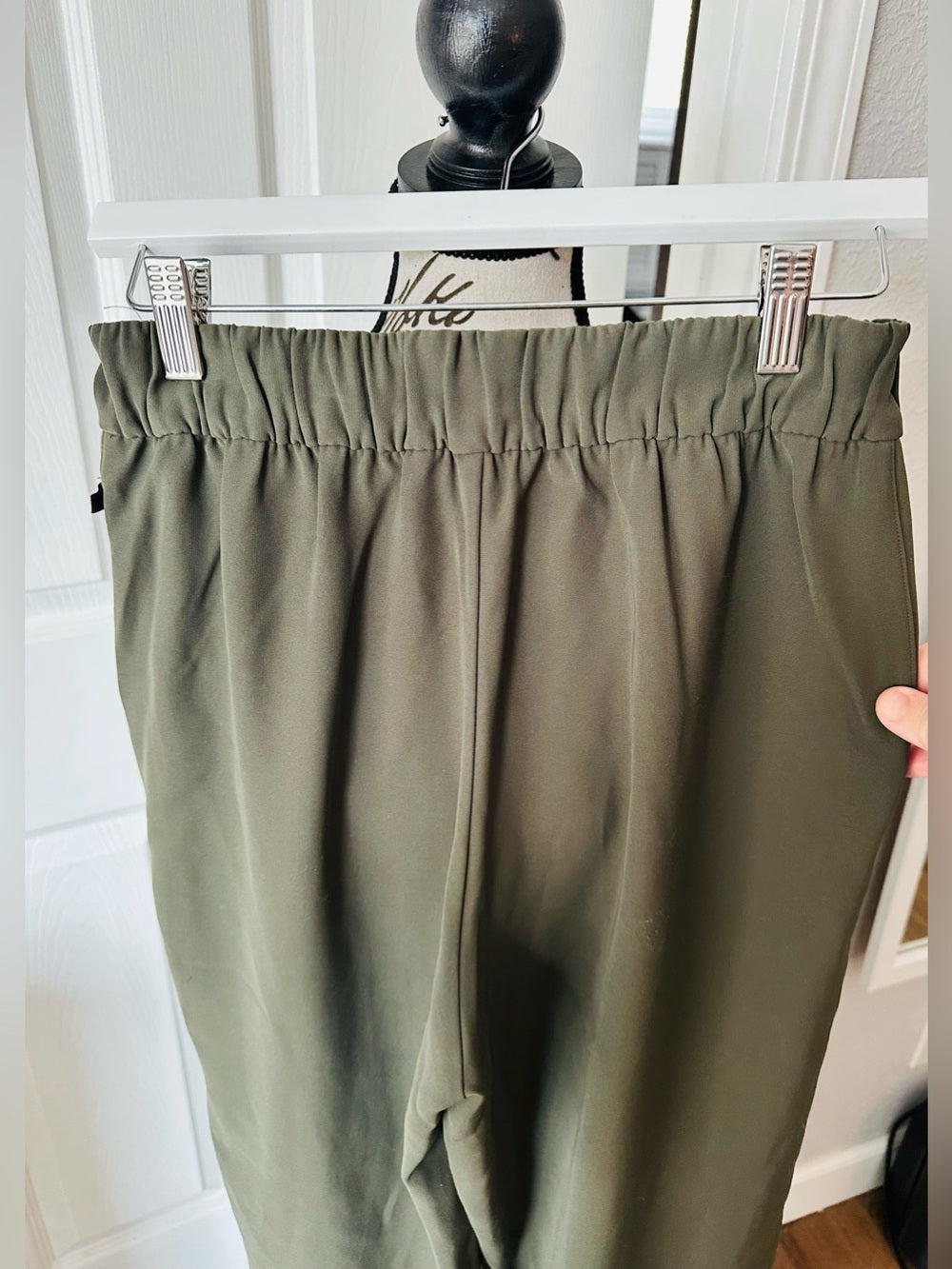 lululemon athletica Olive Green Tie-Waist Wide-Leg Pants