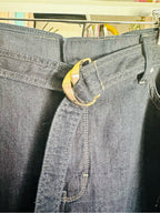 White House Black Market High-Rise Belted Wide-Leg Jean