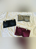 Izod Bandeau Strapless Bras in Black, Olive, Burgundy