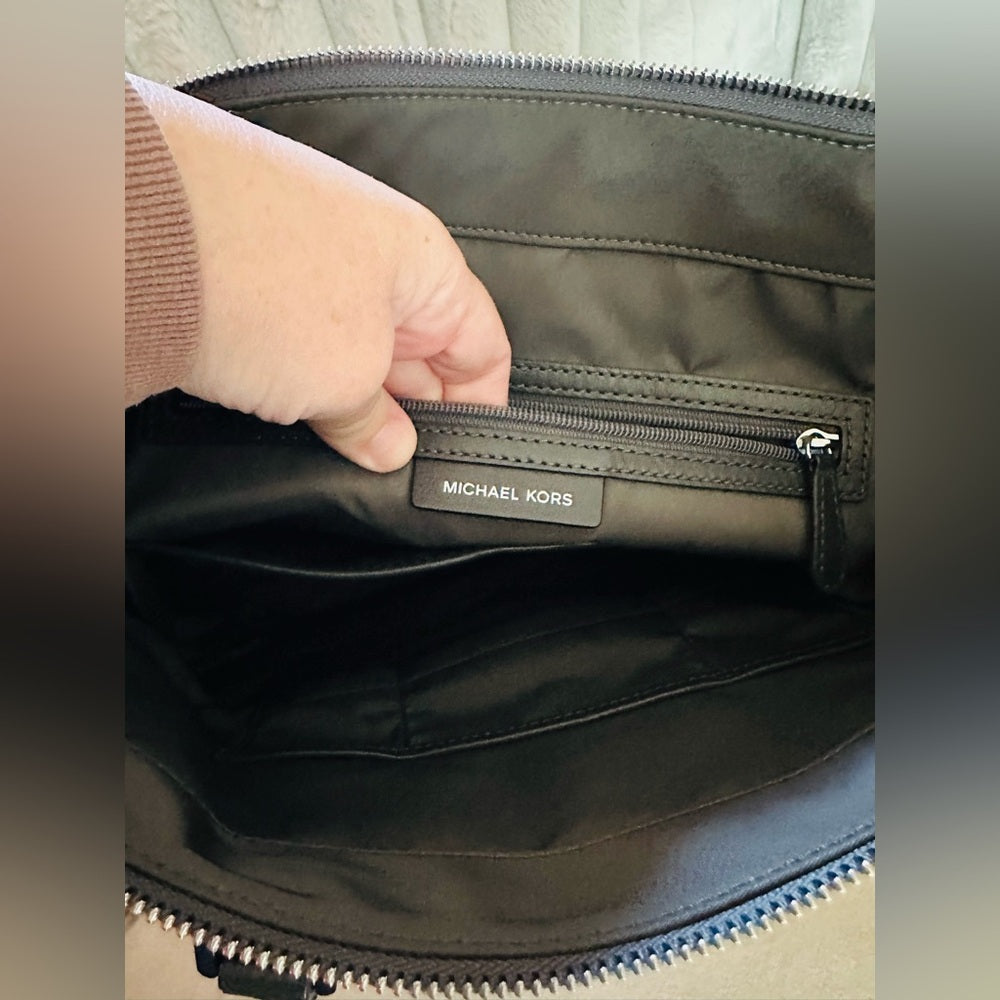 Michael Kors Sage Gray Nylon Tote Bag + COA