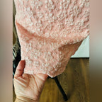 Floral Brocade Pink Mini Skirt