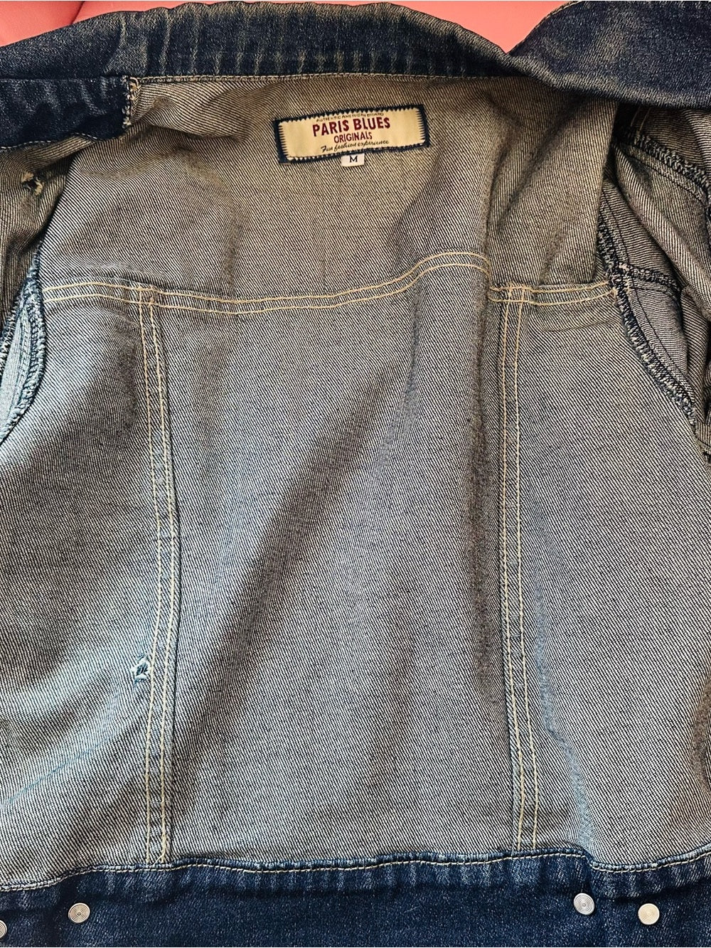 Vintage Paris Blues Embroidered Denim Jacket