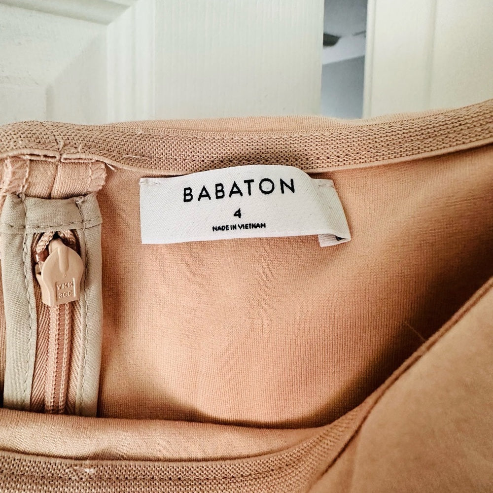 Strapless Dress in Soft Pink by Babaton