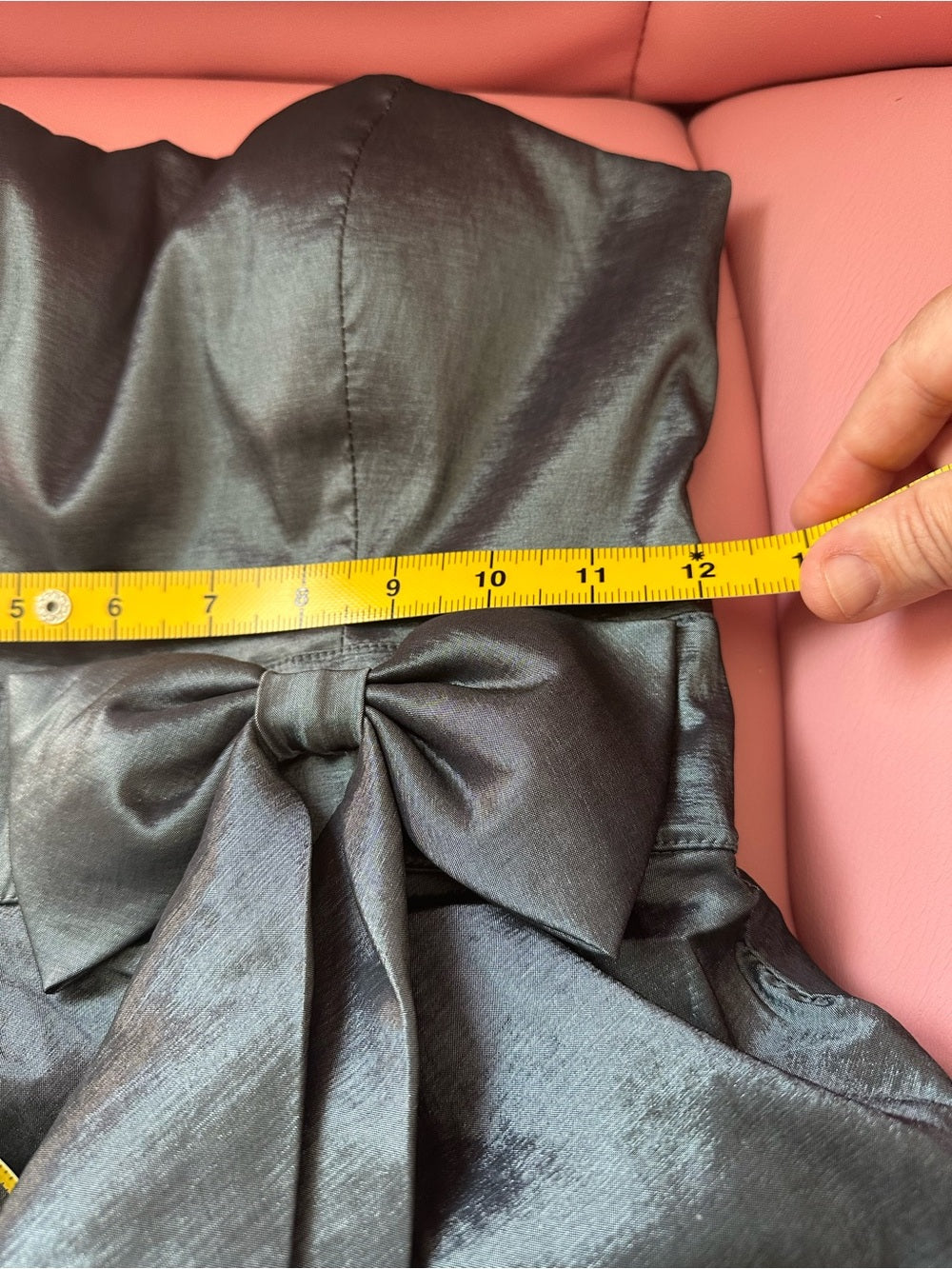 Vintage Y2K Masquerade Strapless Bubble Hem Prom Dress