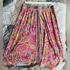 INC International Concepts Pink and Brown Paisley Midi Skirt